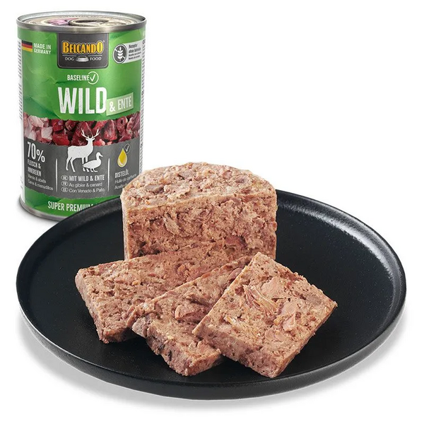 BELCANDO BASELINE MEESE JA PARTIDEGA 800GR - TÄISVÄÄRTUSLIK TOIT KOERTELE MEESE JA PARTIDEGA, 2 image