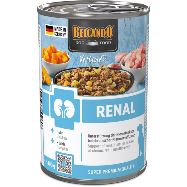 BELCANDO VETLINE RENAL 400G - KOERTELE, KELLELE ON DIAGNOOSITUD NEERUPUUDULIKKUS (ÄGE/KROONILINE)