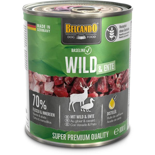 BELCANDO BASELINE MEESE JA PARTIDEGA 800GR - TÄISVÄÄRTUSLIK TOIT KOERTELE MEESE JA PARTIDEGA, 3 image