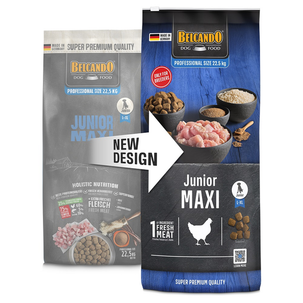 BELCANDO JUNIOR MAXI 22.5KG - SUURED TÕUGUDE KOERA NOORUKITELE, 2 image