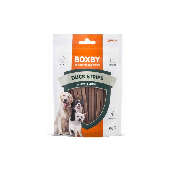 BOXBY ARDU RIBAD KOERTELE 90G - toidulisand kutsikatele ja täiskasvanud koertele, pardilihaga.